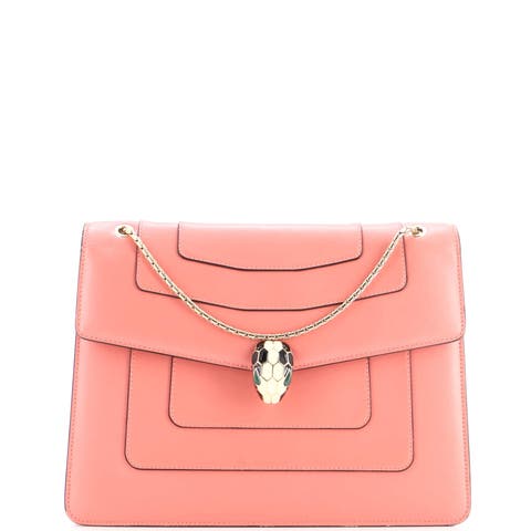 Serpenti Forever Square Shoulder Bag Leather Medium