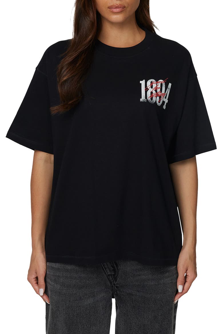 Oversized Soaring T-Shirt, Main, color, Black