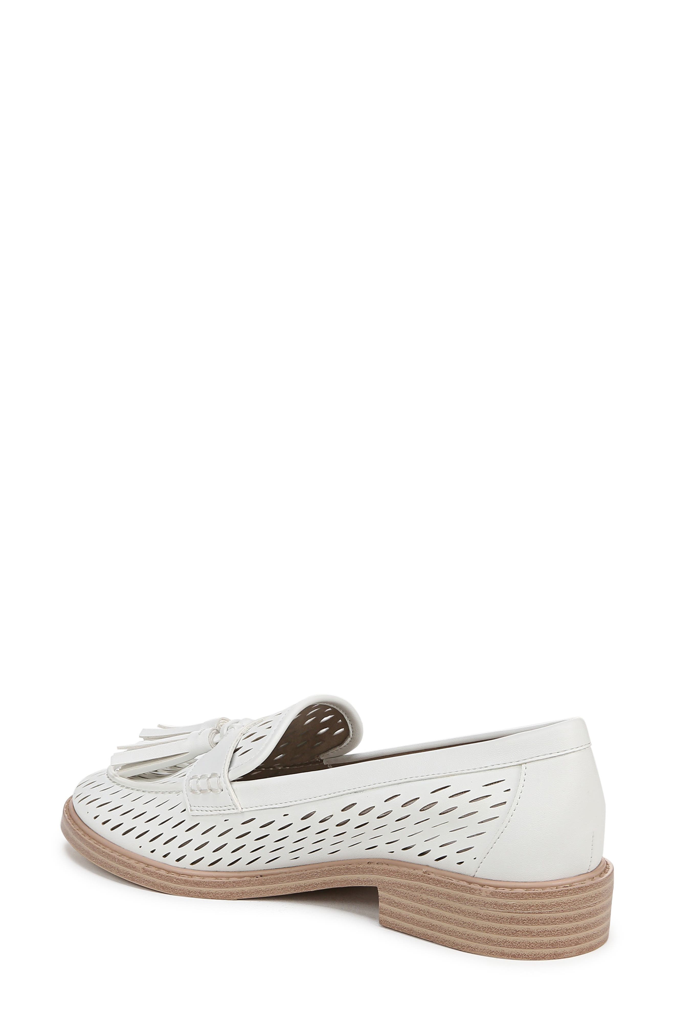 Franco Sarto Carolyn Low Tassel Loafer, Alternate, color, White