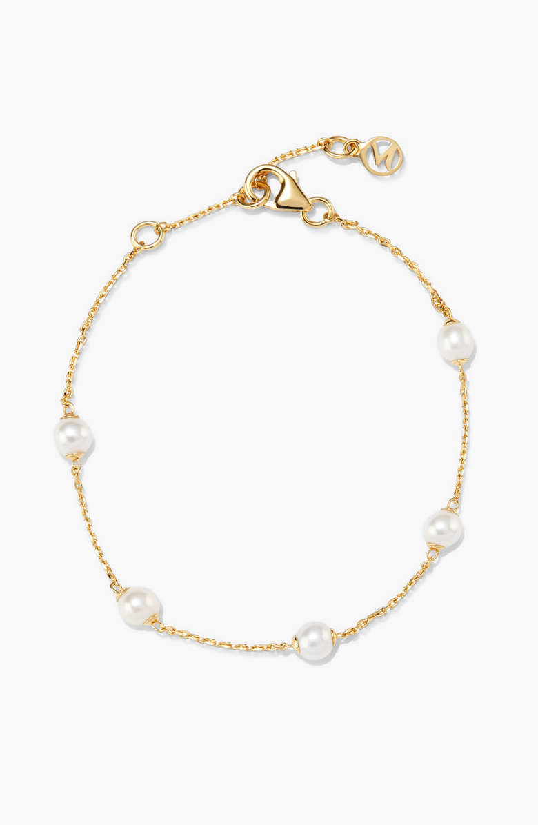 MEJURI Mini Satellite Bracelet, Main, color, Gold / Pearl