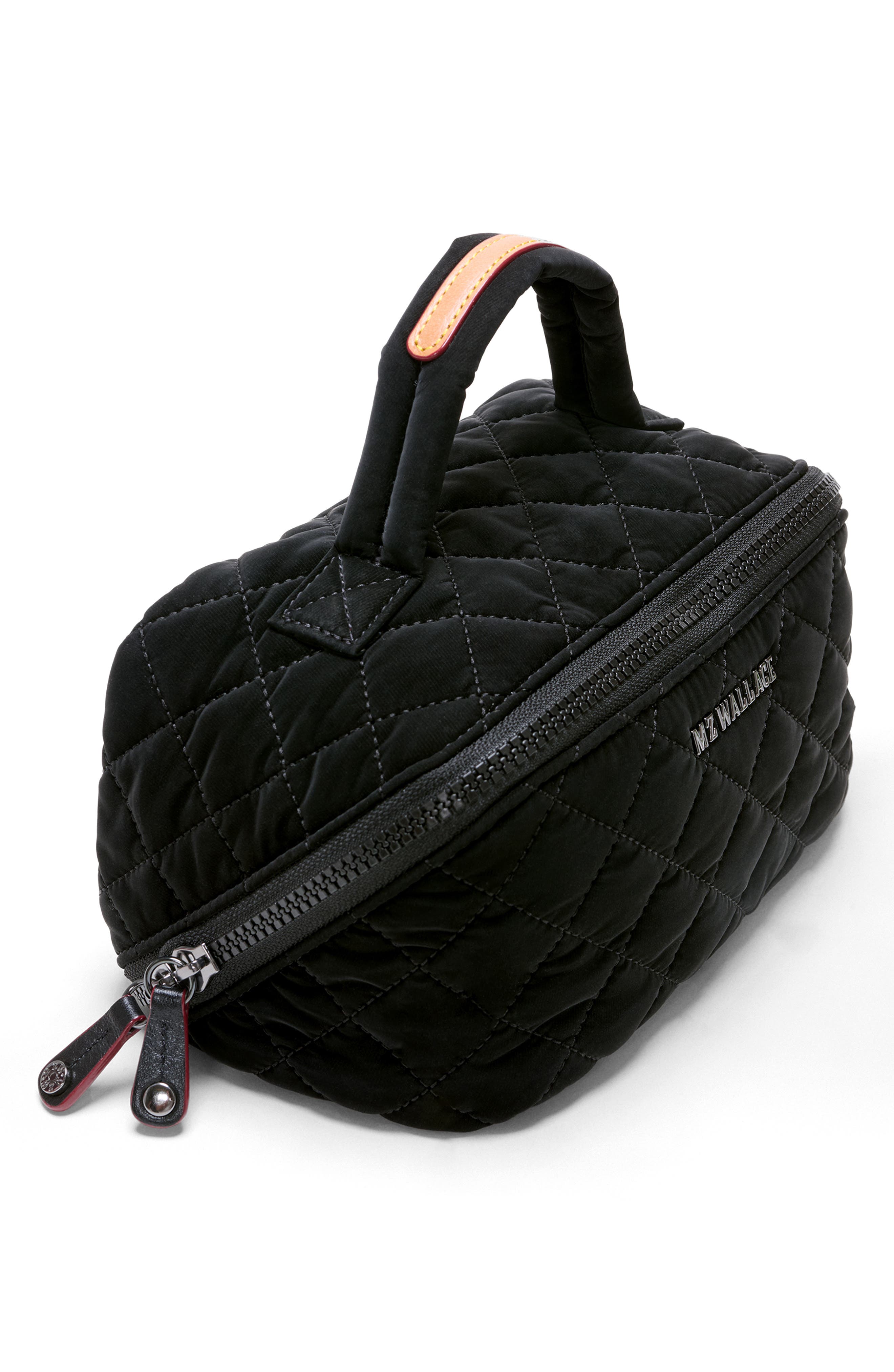 Metro Accordion Cosmetic Case, Alternate, color, TECH VELVET
