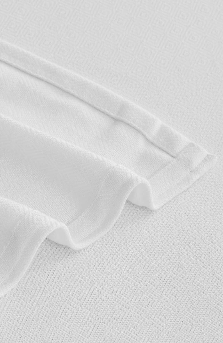 MELANGE HOME Diamond Throw Blanket, Alternate, color, White