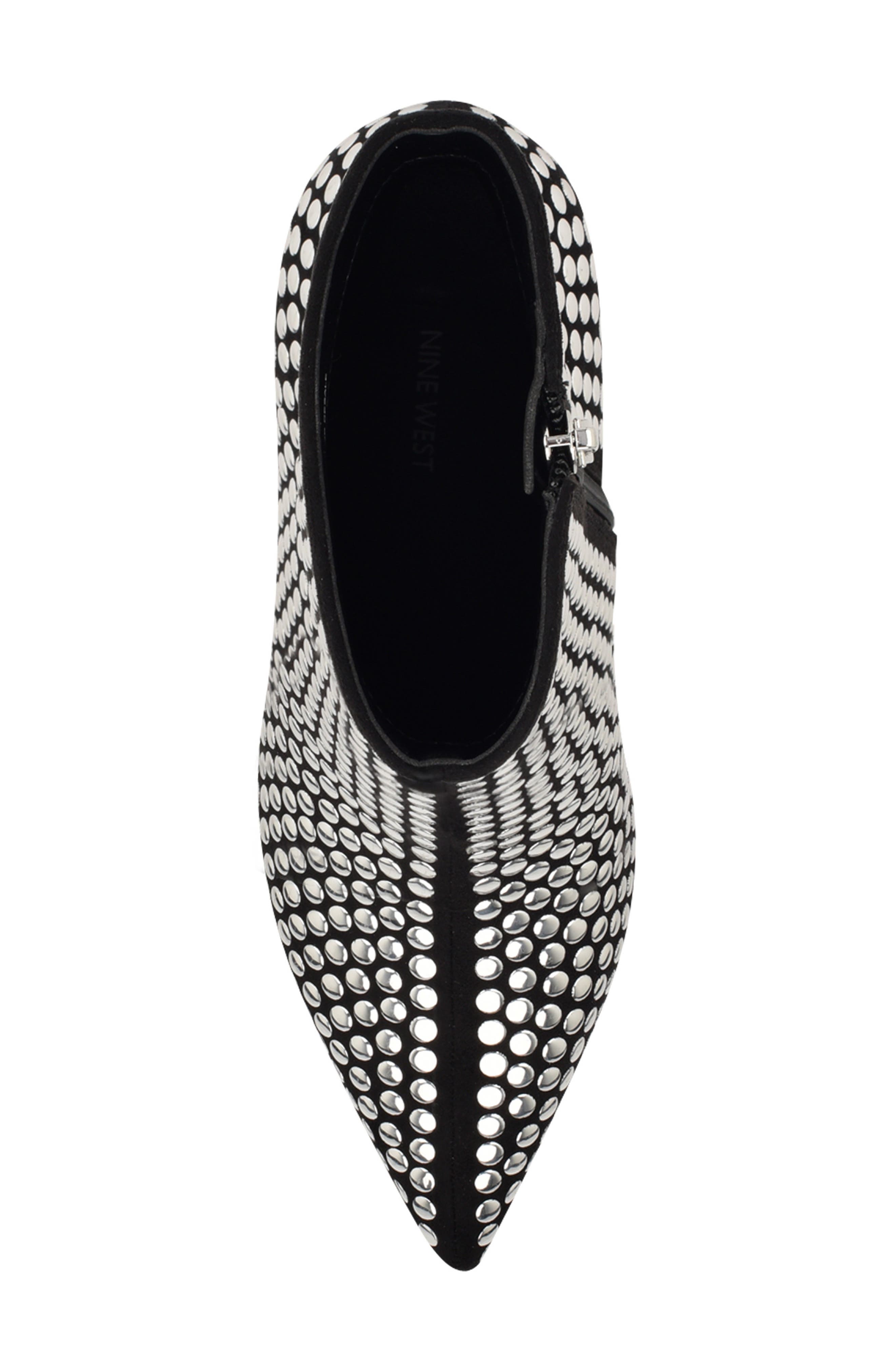 Nine West Kepord Pointed Toe Bootie, Alternate, color, Blk01