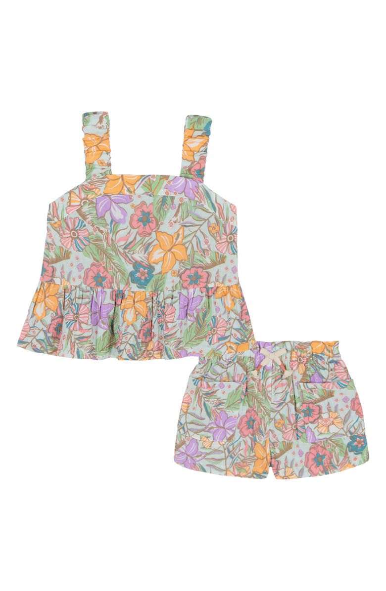 Roxy Kids' Floral Tank & Shorts Set, Main, color,