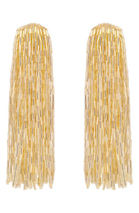 Cascade Tassel Drop Earrings