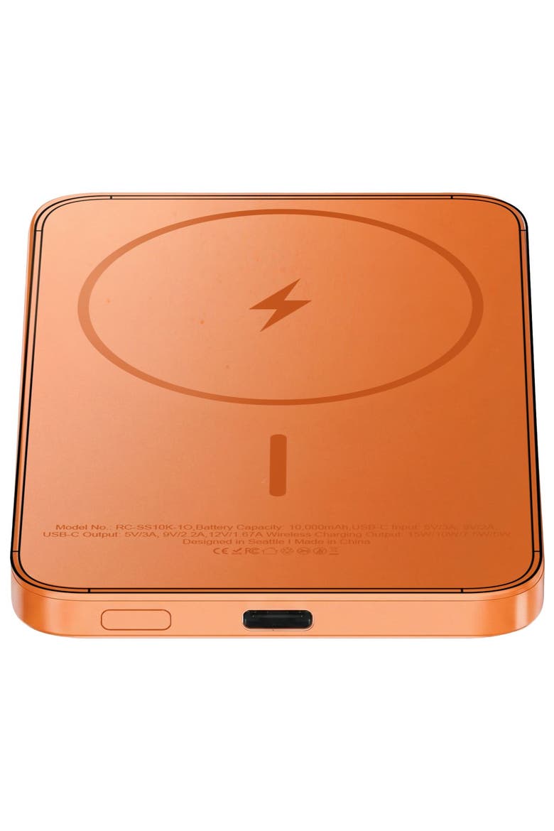 ReelSafe Semi-Solid State Power Bank 5,000 mAh, Alternate, color, Orange