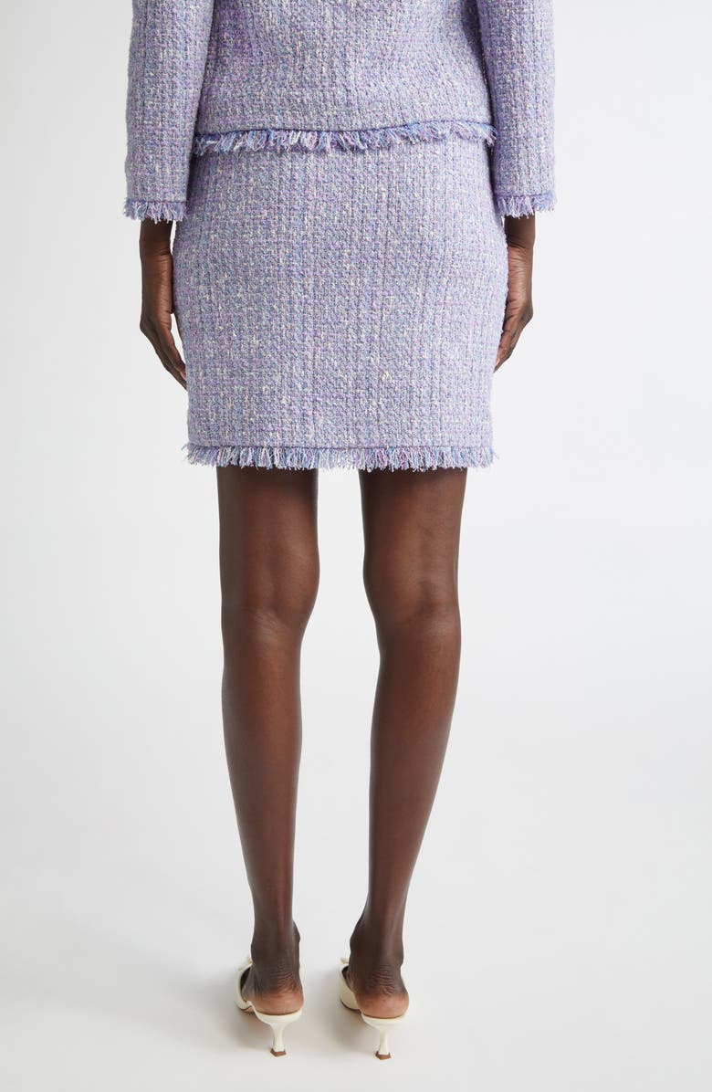 ST. JOHN Darcy Monroe Tweed Skirt, Alternate, color, Light Violet/ Blue Lagoon