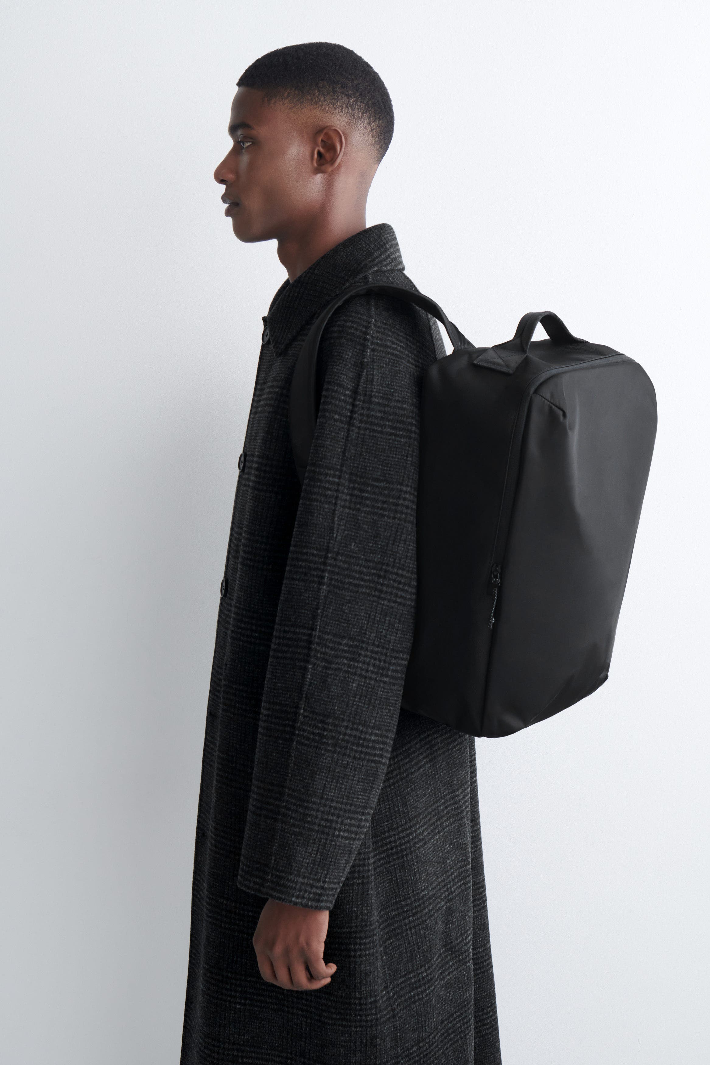 COS Classic Backpack - Nylon, Alternate, color, Black