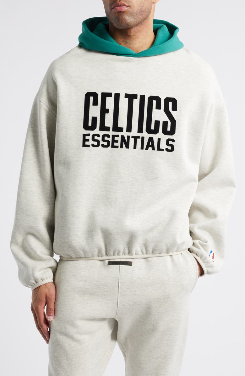 Fear of God Essentials x NBA Miami Celtics Graphic Hoodie, Main, color, 