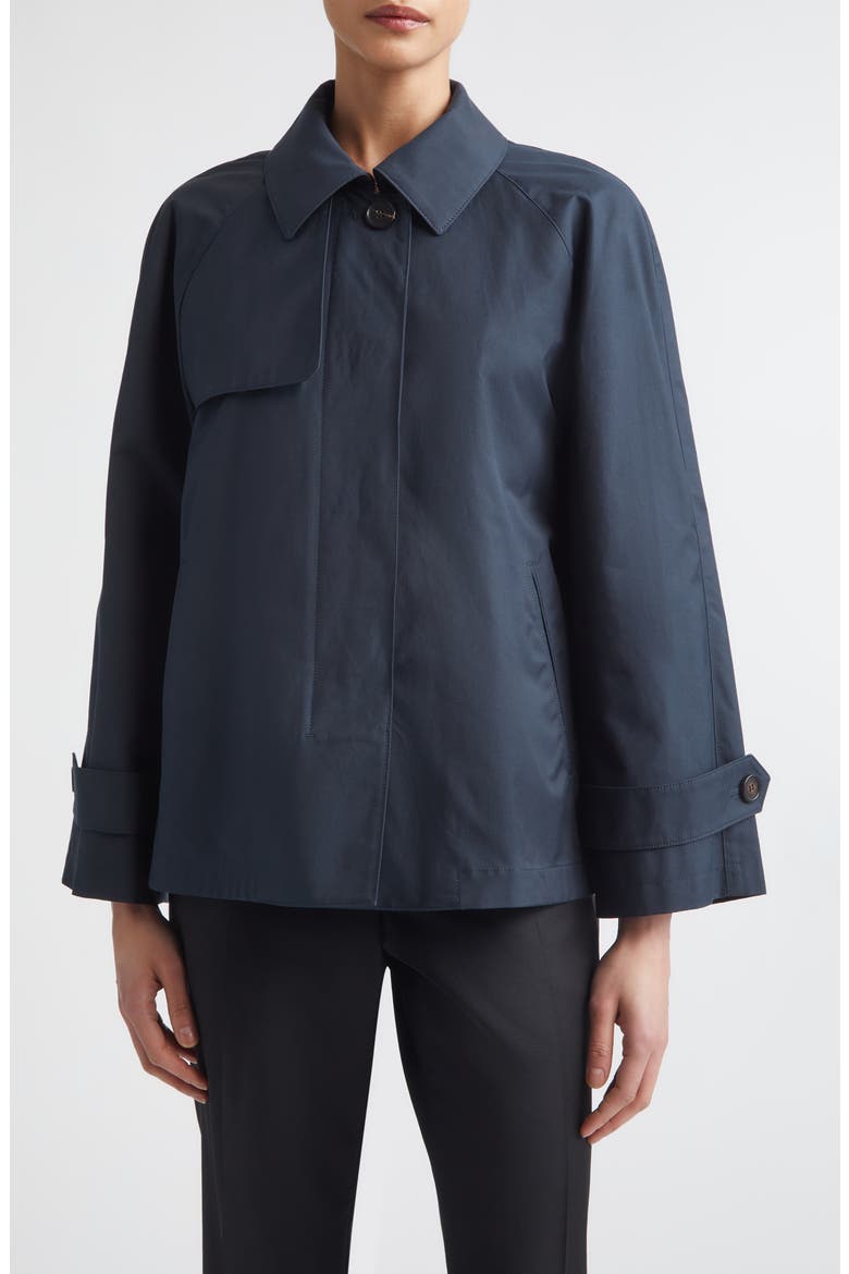 Tiglio Crop Raincoat, Main, color, ULTRAMARINE
