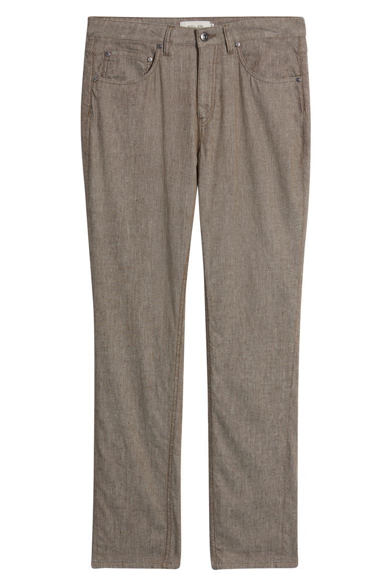 Straight Leg Five Pocket Pants, Alternate, color, TOBACCO