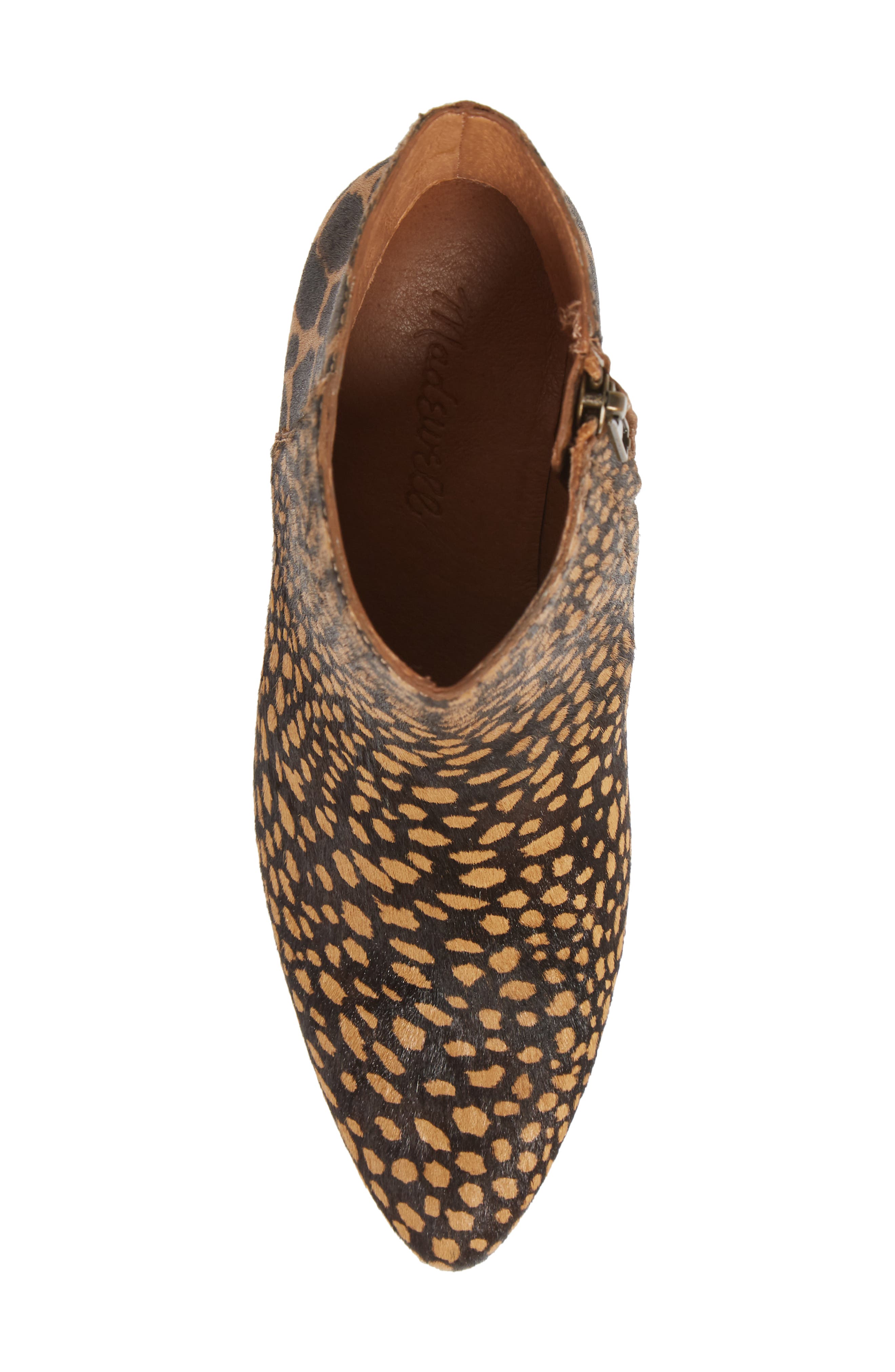 The Fiona Bootie, Alternate, color, TOFFEE MULTI CALF HAIR