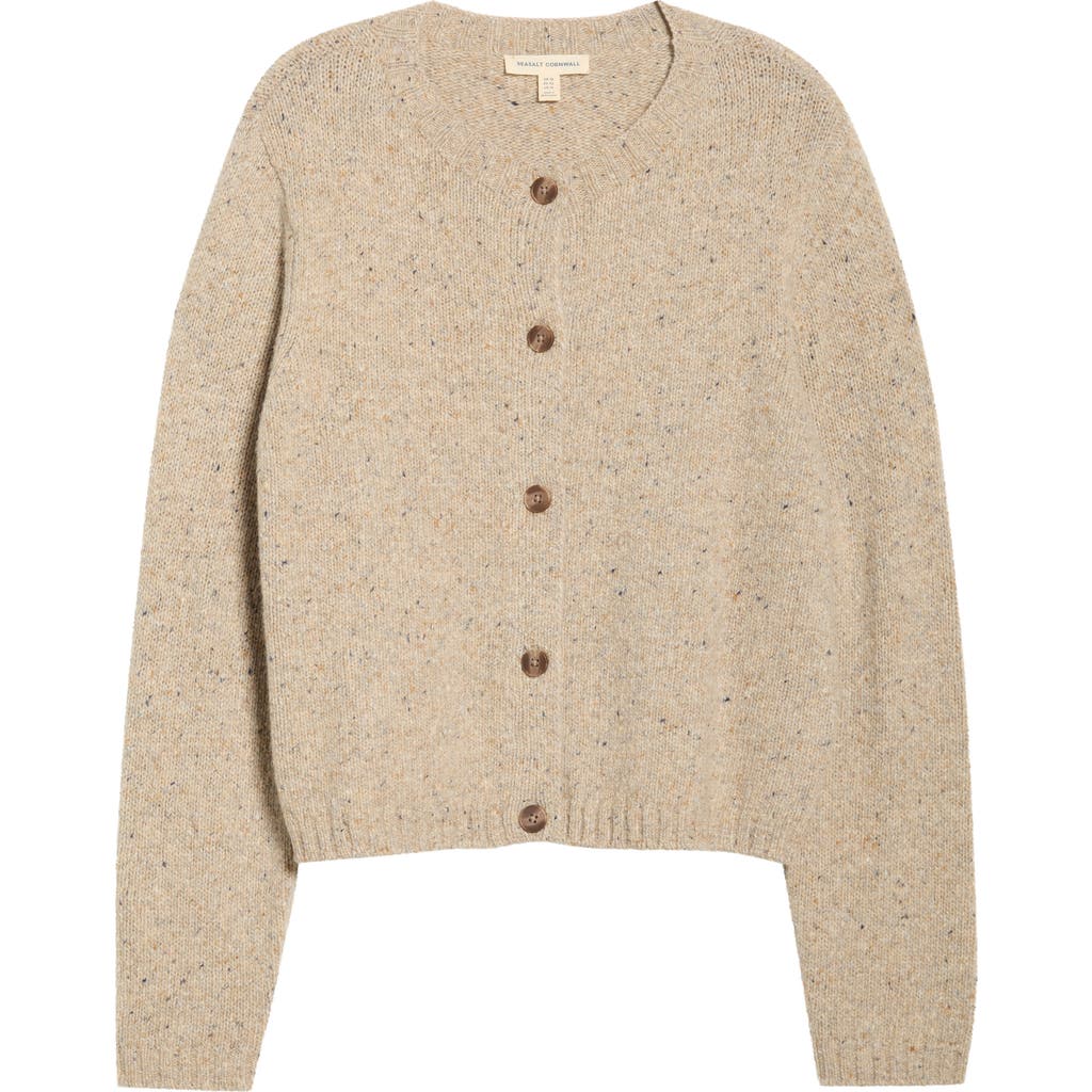 Seasalt Cornwall Dawson Pick Merino Wool Blend Cardigan In Neutral