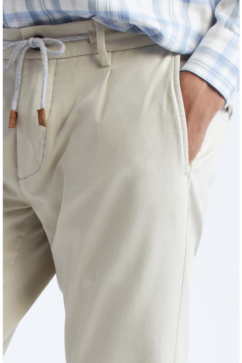 Stretch Cotton Blend Joggers, Alternate, color, SAND