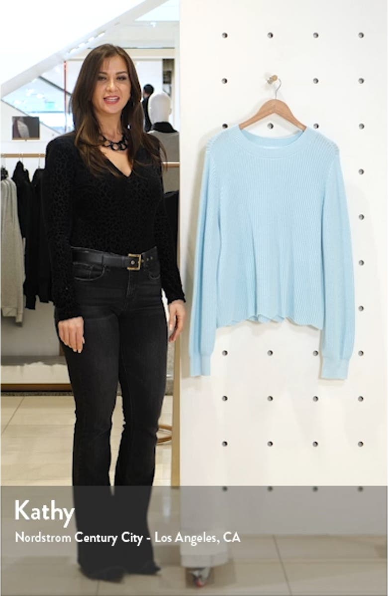 Scallop Hem Sweater, sales video thumbnail