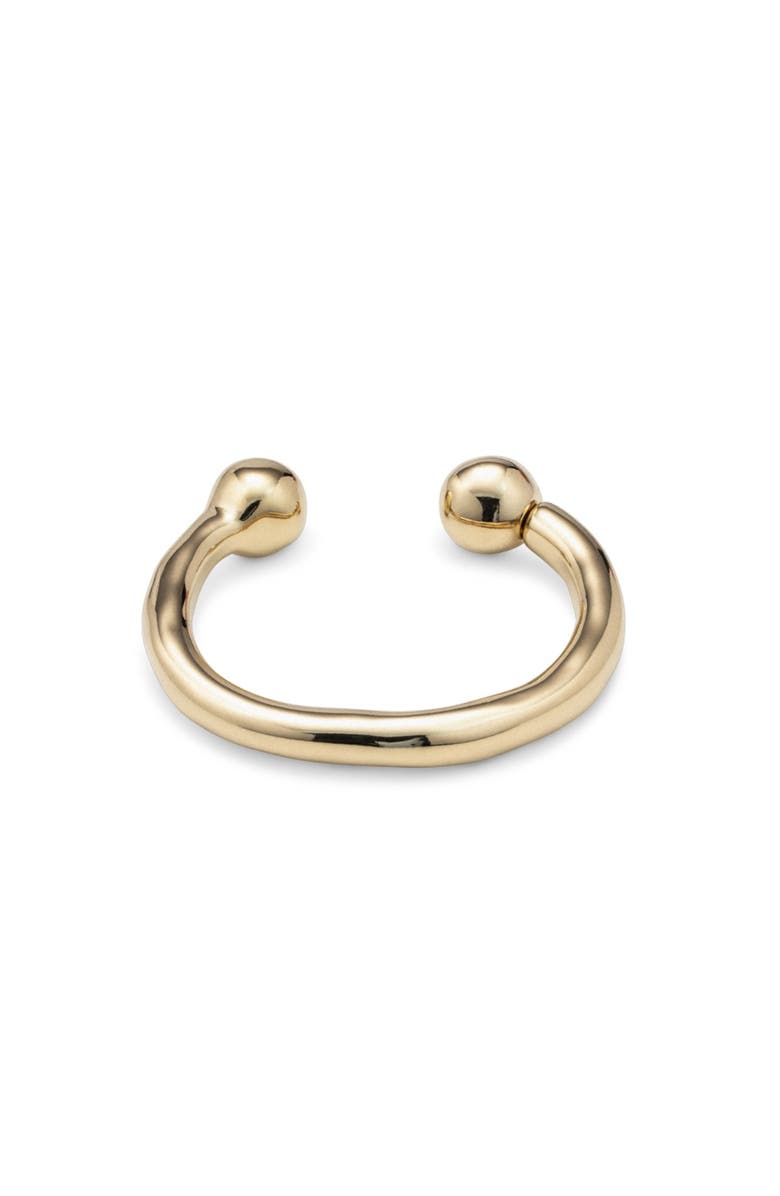 UNODE50 Double Bead Bangle, Alternate, color, Gold