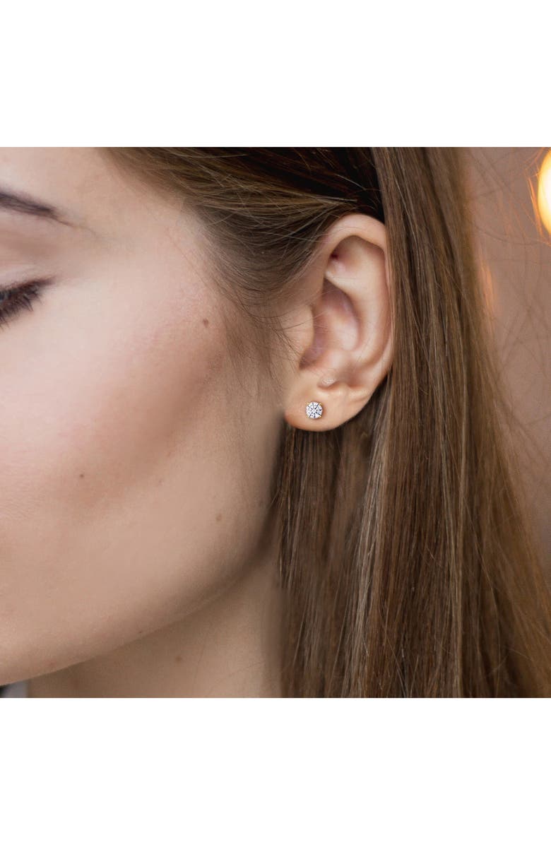 Created Forever Lab-Grown Diamond Solitaire Stud Earrings - 1ct., Alternate, color, Gold