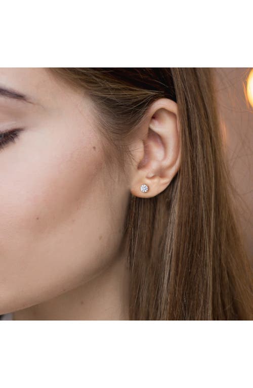 Created Forever Lab-grown Diamond Solitaire Stud Earrings In Gold