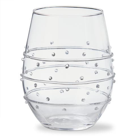 Jensen Stemless Wine Glass Clear Borosilicate Glass 20 oz 3.7x3.7x4.72 in