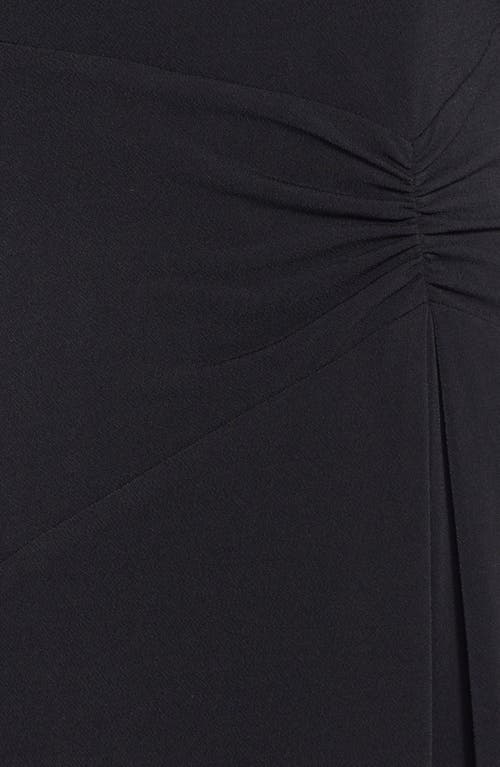Marc New York By Andrew Marc Shirred Jersey Sheath Dress In Black