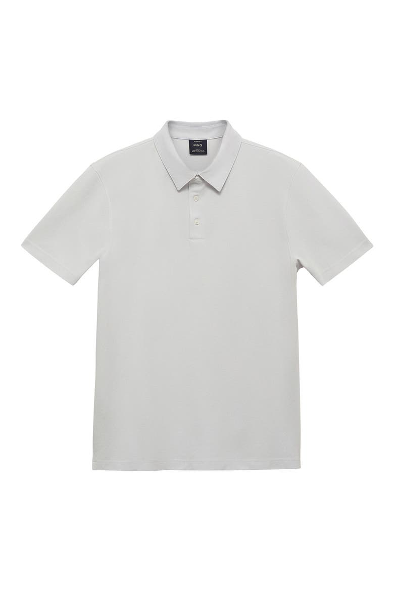 Solid Cotton Blend Piqué Polo, Alternate, color, IVORY WHITE