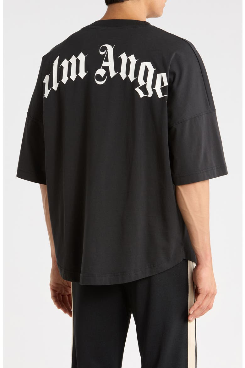 Cotton Logo T-Shirt, Alternate, color, BLACK/WHITE