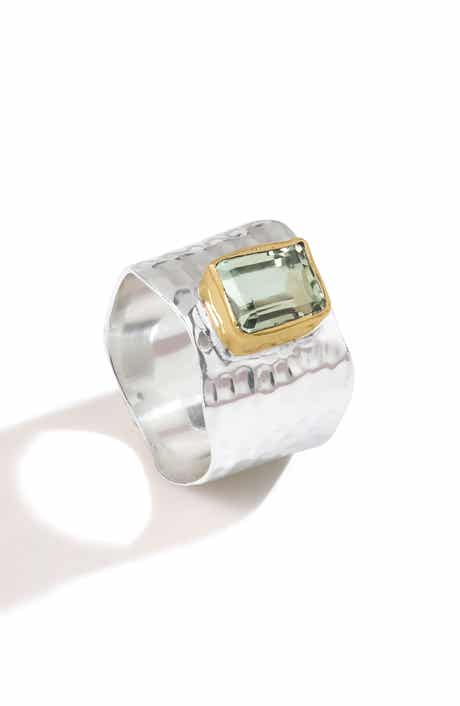 Amethyst Silver Plated Ring