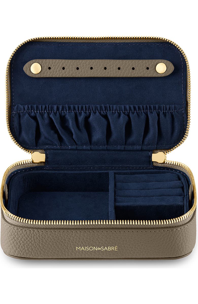 MAISON de SABRÉ Leather Jewellery Case, Alternate, color, Cashmere Clay