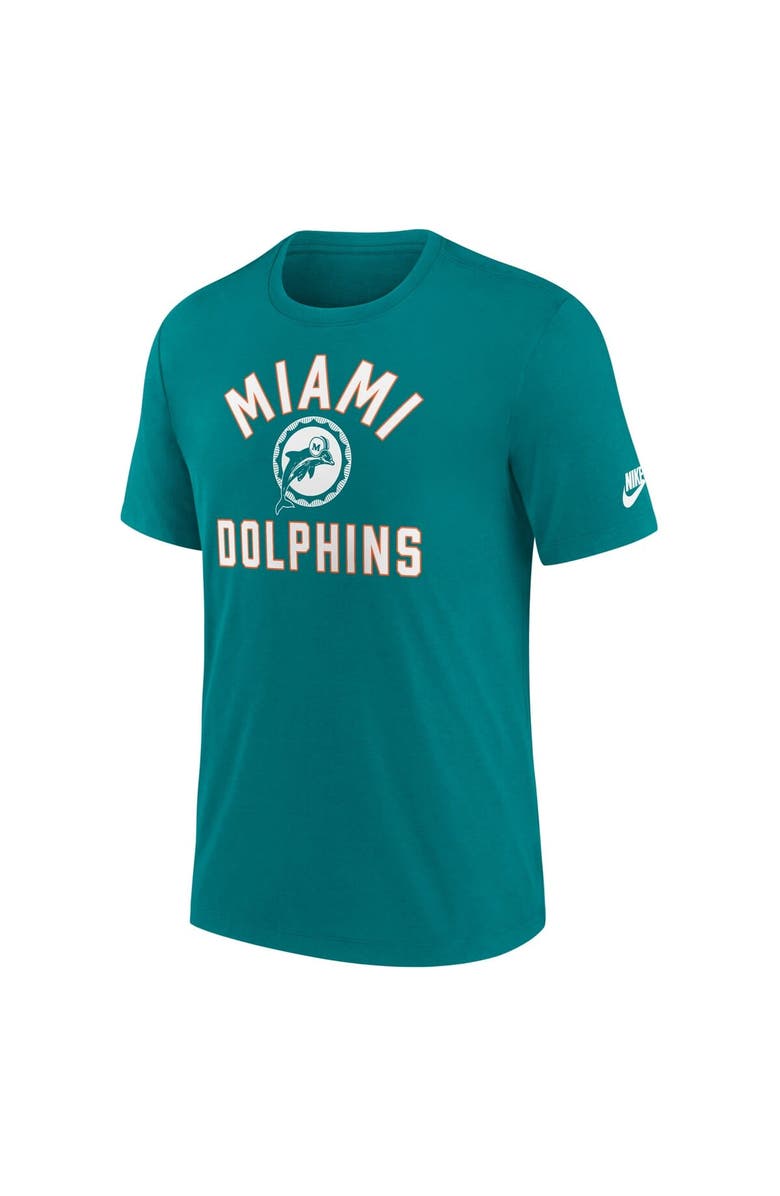 Nike Men's Nike Aqua Miami Dolphins Favorable Timeline Tri-Blend T-Shirt, Alternate, color, Aqua