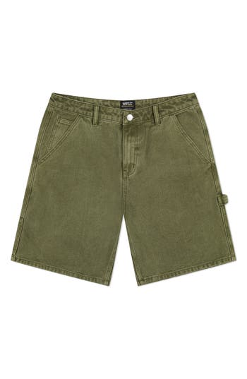 Wesc Canvas Carpenter Shorts In Green