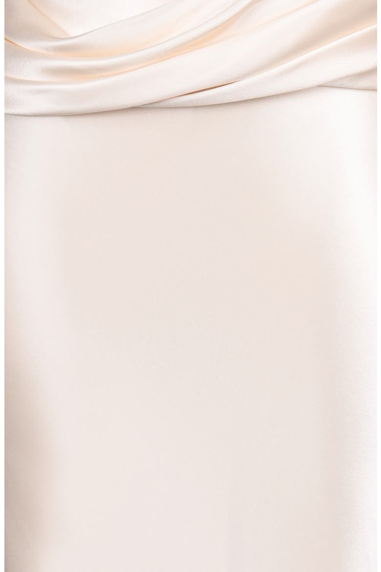 Beau Satin Drape Maxi Skirt, Alternate, color, VINTAGE CREAM