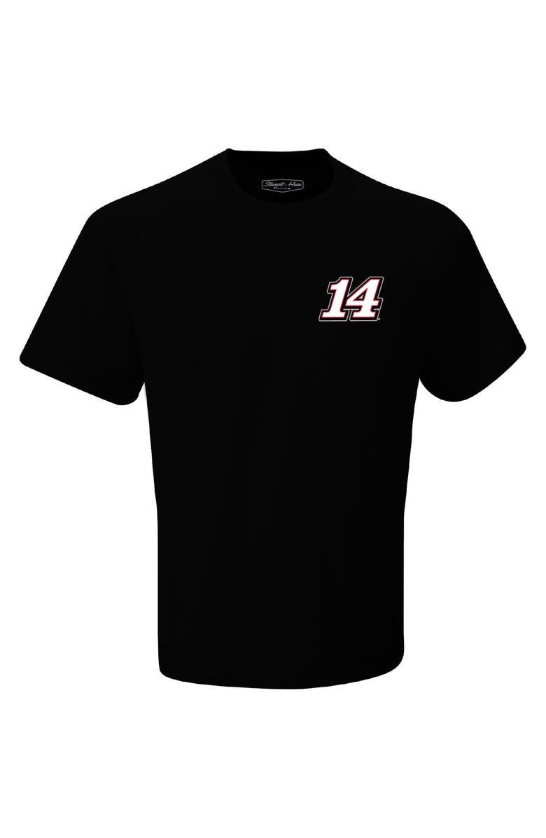 STEWART-HAAS RACING Men's Stewart-Haas Racing Team Collection Black Chase Briscoe Exclusive Tonal Flag T-Shirt, Alternate, color, 