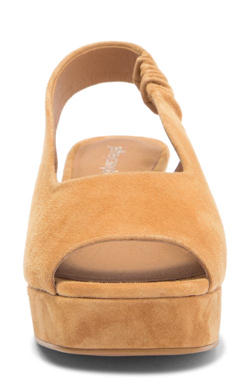 Jeffrey Campbell Extendo Slingback Platform Sandal In Beige Suede