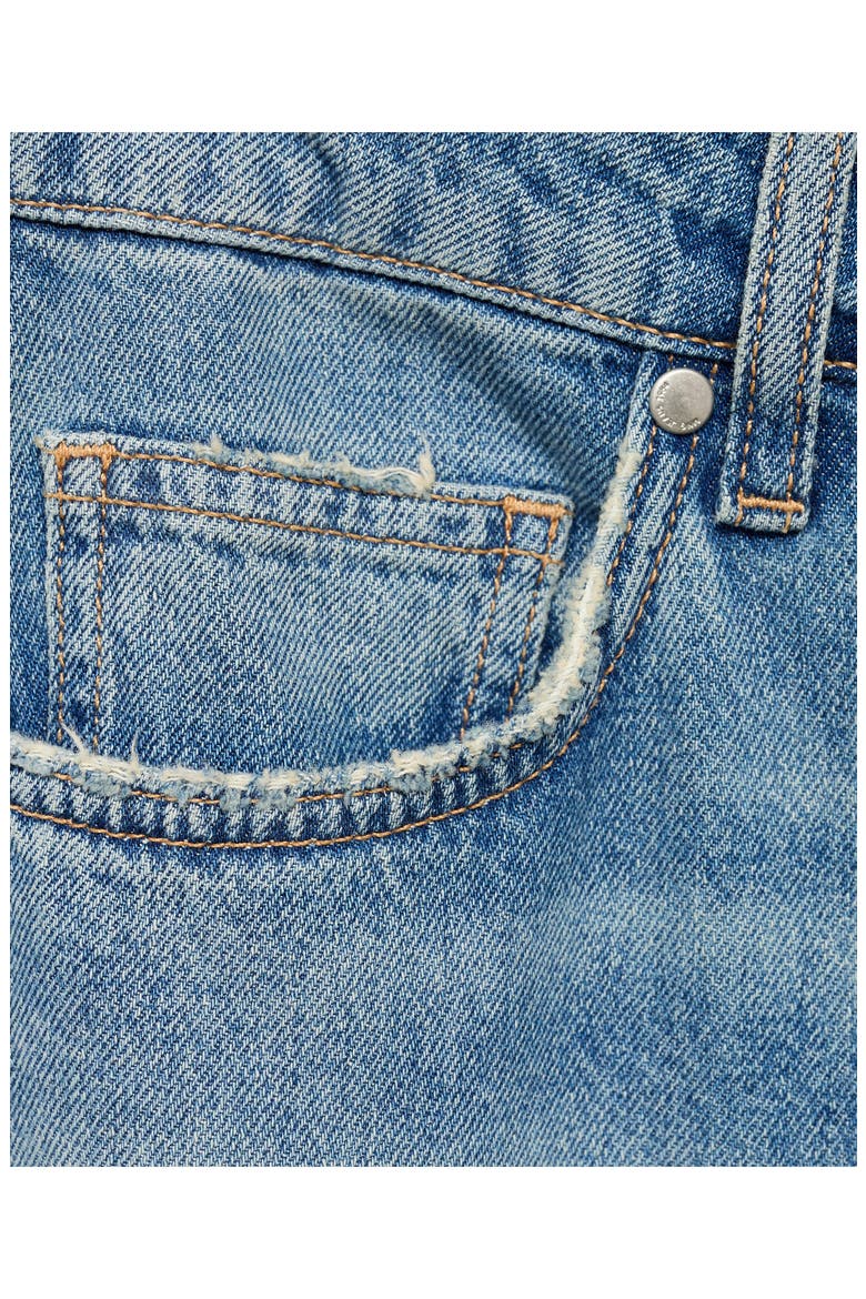 Raw Hem Wide Leg Jeans, Alternate, color, MEDIUM BLUE