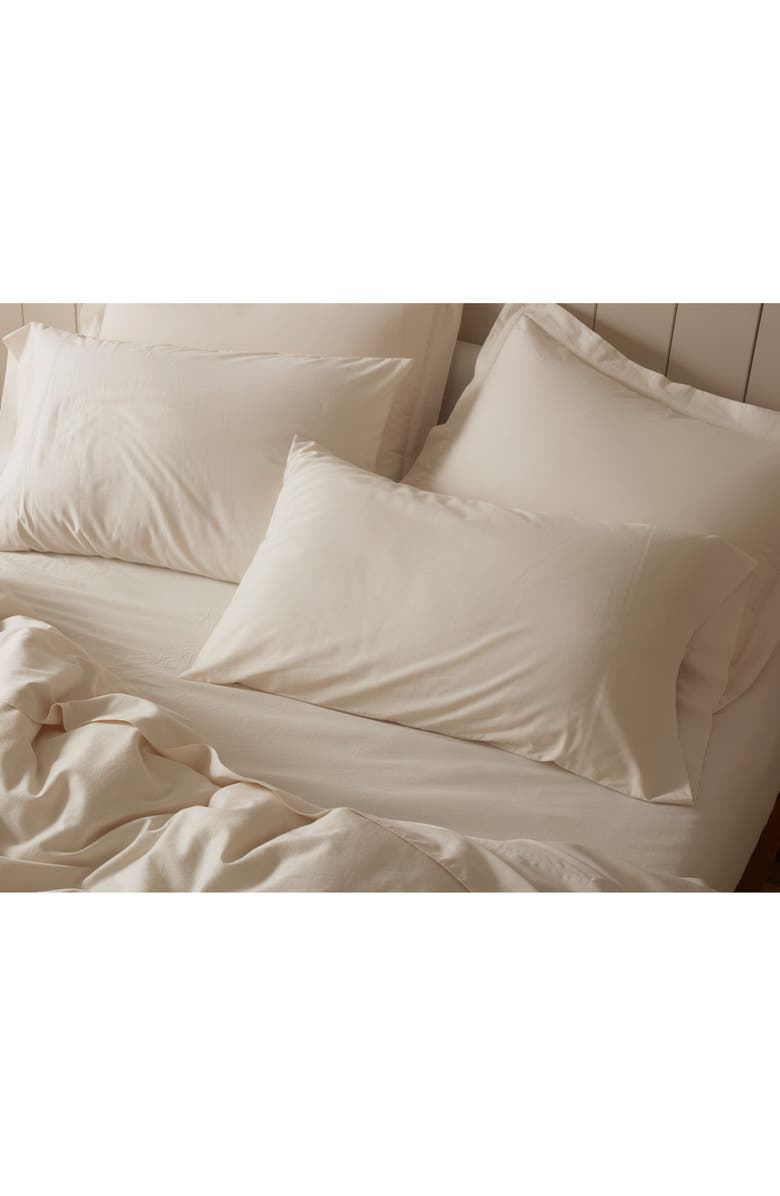 Coyuchi Cloud Soft Organic Cotton Sateen Sham, Alternate, color, Undyed