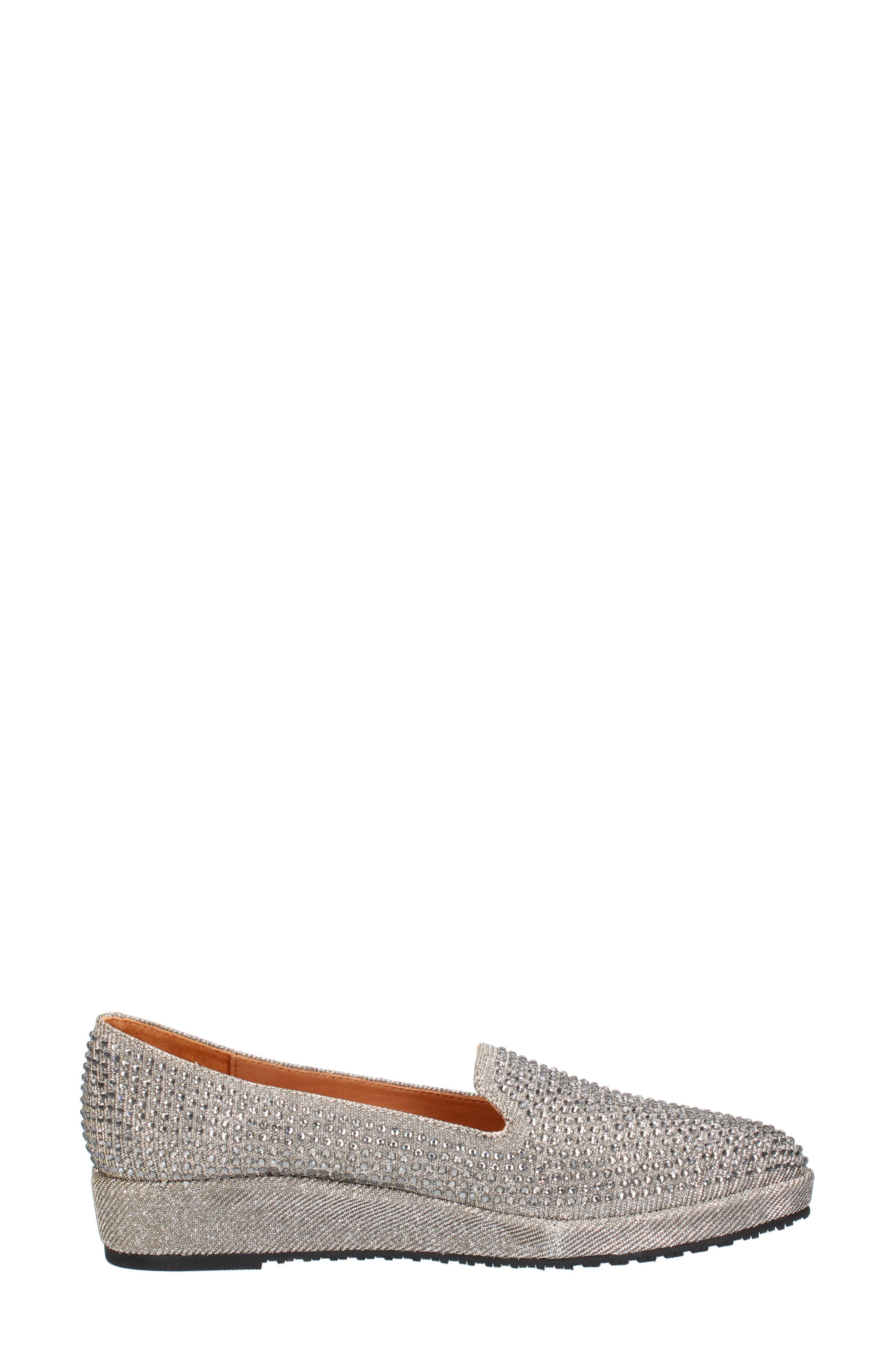 Correze Embellished Loafer, Alternate, color, PEWTER