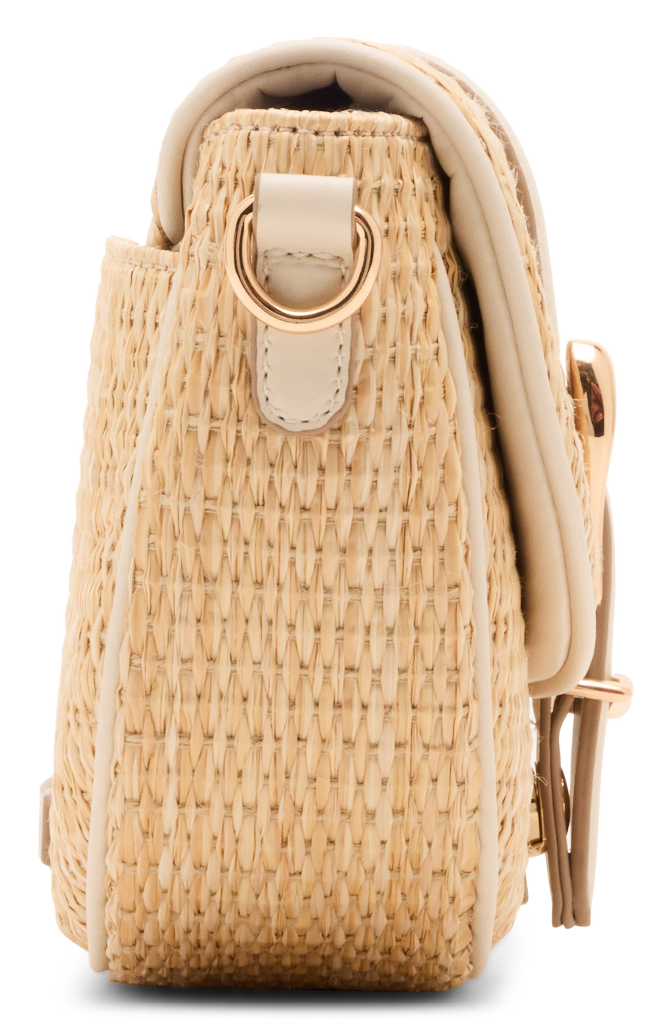 Anne Klein Woven Saddle Crossbody Bag, Alternate, color, 