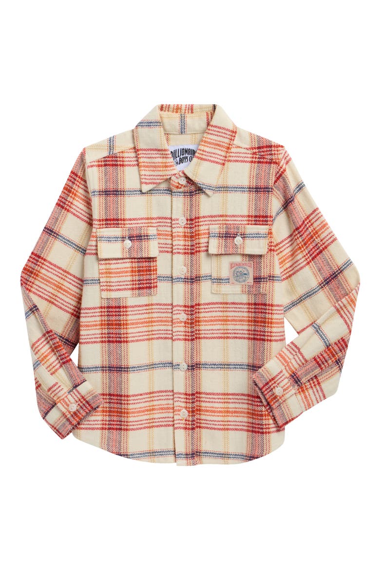 Kids' Ranger Flannel Shirt, Main, color, RED