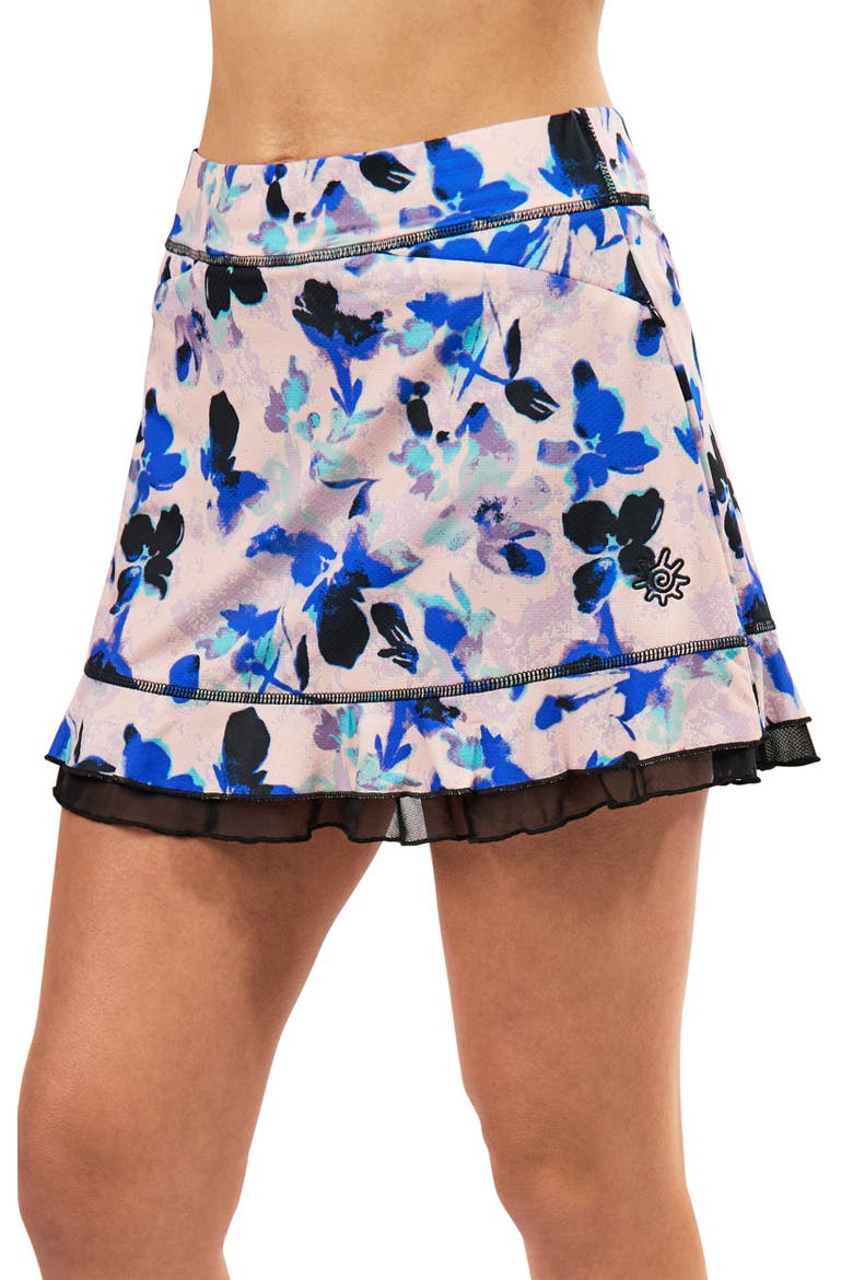 Performance Sun Skort, Main, color, Water Floral