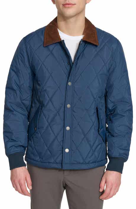 Quilted Water Resistant Corduroy Collar Bomber