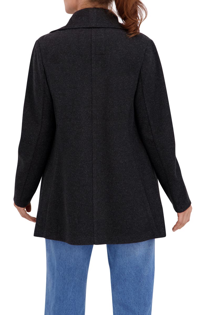 Ookie & Lala Drape Collar Open Front Jacket, Alternate, color, Dark Charcoal