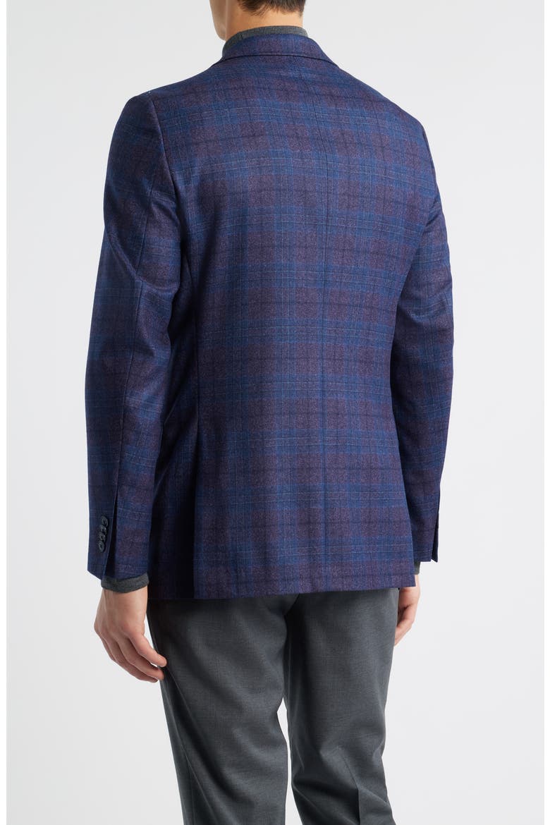 Hyperlight Soft Plaid Wool Sport Coat, Alternate, color, PURPLE