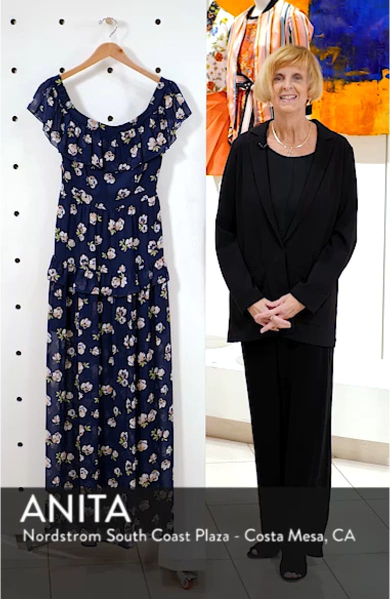 Off the Shoulder Ruffle Maxi Dress, sales video thumbnail