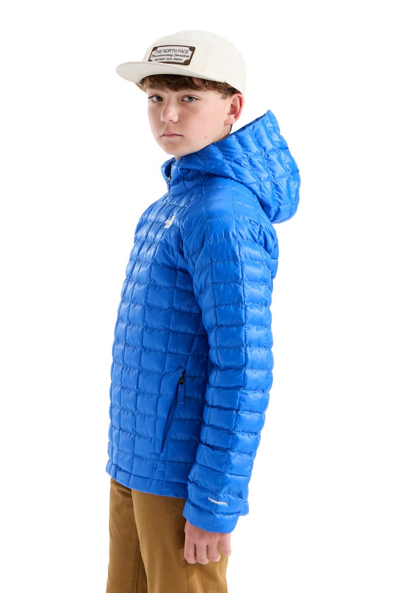 Kids' Thermoball Quilted Hooded Jacket, Alternate, color, ACTIVE BLUE