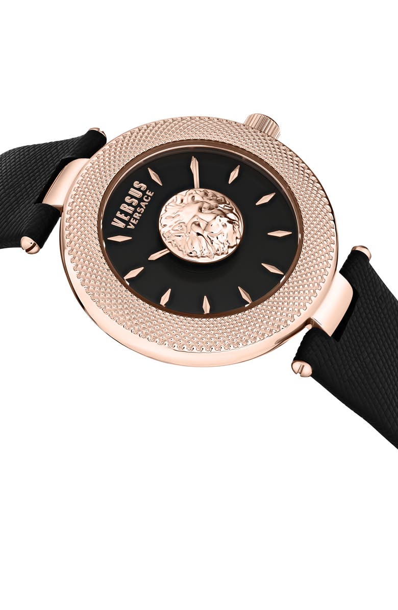 VERSUS Versace Brick Lane Two-Hand Quartz Leather Strap Watch, 40mm, Alternate, color,