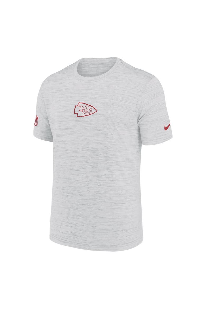 Men's Nike Ash Kansas City Chiefs Sideline Velocity Performance T-Shirt, Alternate, color, Ash