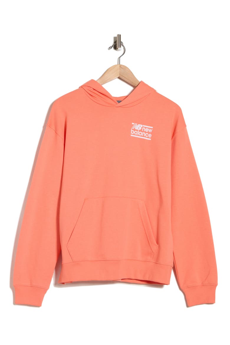 Sport Oversize French Terry Graphic Hoodie, Alternate, color, RED