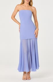 ASTR the Label Lizet Strapless Maxi Dress
