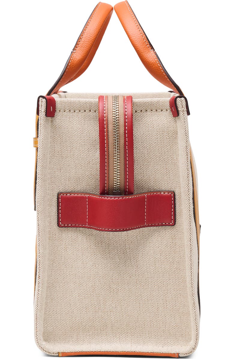 Marc Jacobs The Wavy Canvas Medium Tote, Alternate, color, Beige/Orange