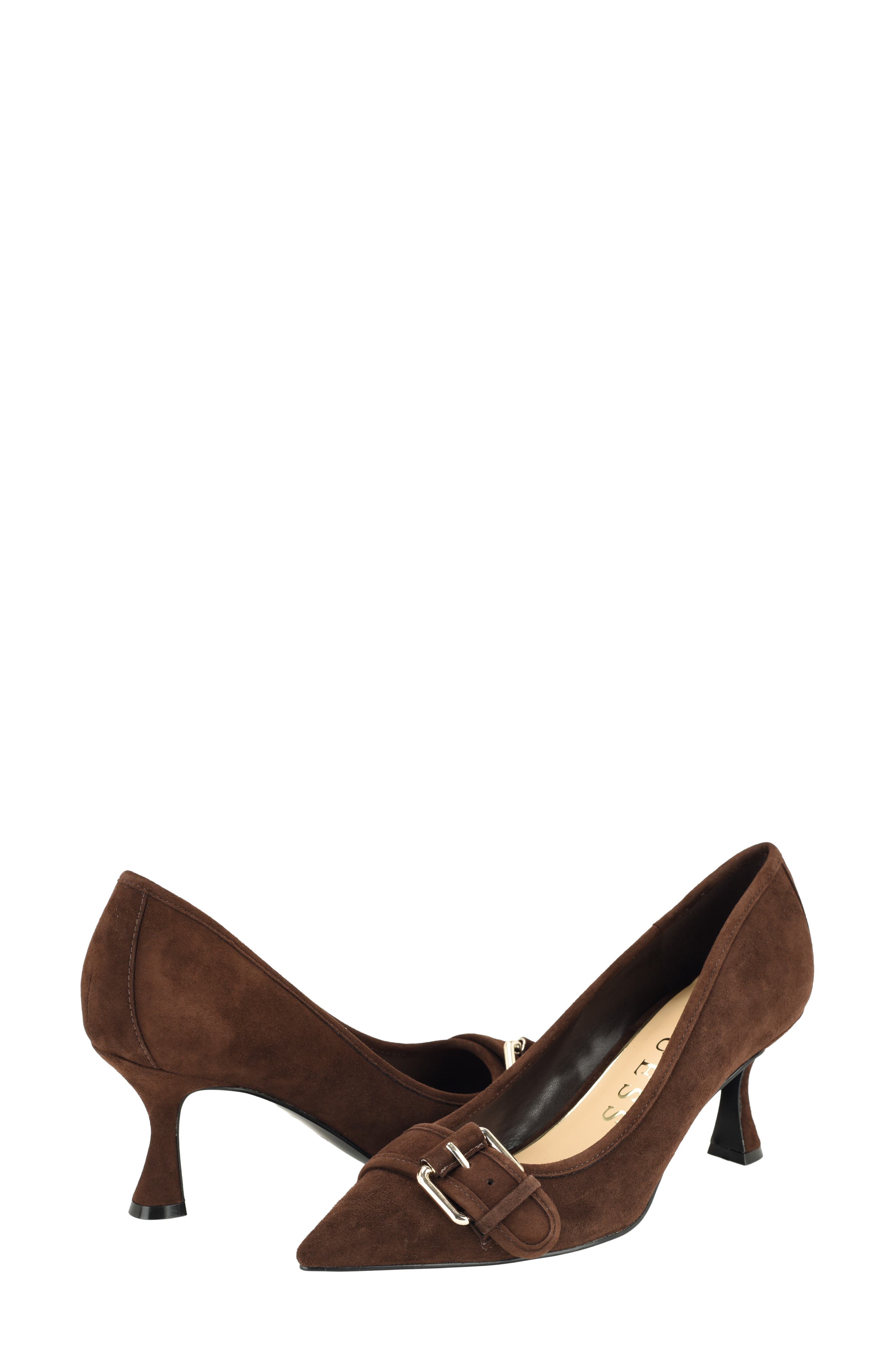 Andey Pointed Toe Pump, Alternate, color, CHOCOLATE